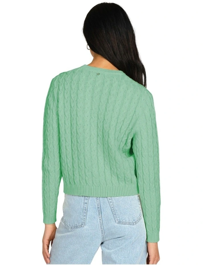 Wholesale π Rusty Everything You Need Crew Cable Knit In Natural π - Image 2