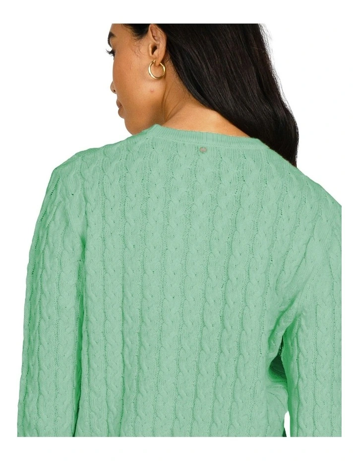 Wholesale π Rusty Everything You Need Crew Cable Knit In Natural π - Image 4