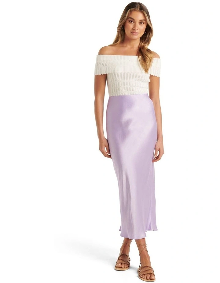 Outlet β Forever New Jess Pointelle Bardot Knit Top In White 𧨠- Image 5