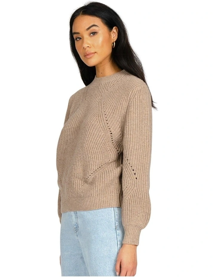 Promo π Rusty Caspian Crew Neck Knit In Natural π - Image 3