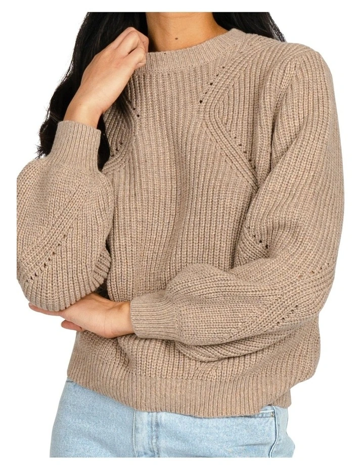 Promo π Rusty Caspian Crew Neck Knit In Natural π - Image 5