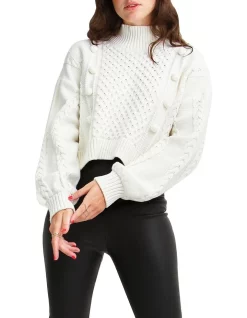 Brand new ⭐ Belle & Bloom Higher Love Cropped Cable Knit Jumper 🎉