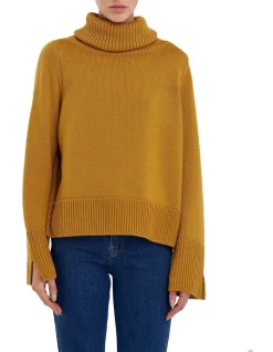 New 🛒 Skin And Threads Rollneck Sweater Mustard 👏
