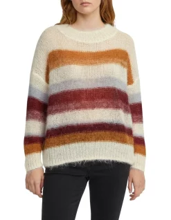 Budget 🎉 Skin And Threads Oversized Stripe Knit 🤩