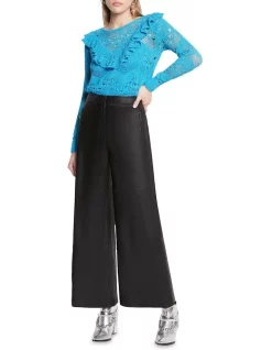 Best reviews of π Sass & Bide Interstellar Love Ruffle Front Knit Top In Turquoise π