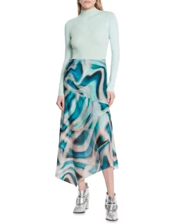 Flash Sale β Sass & Bide Strange Fascination Long Sleeve Layering Knit Top Aquatic Mint π