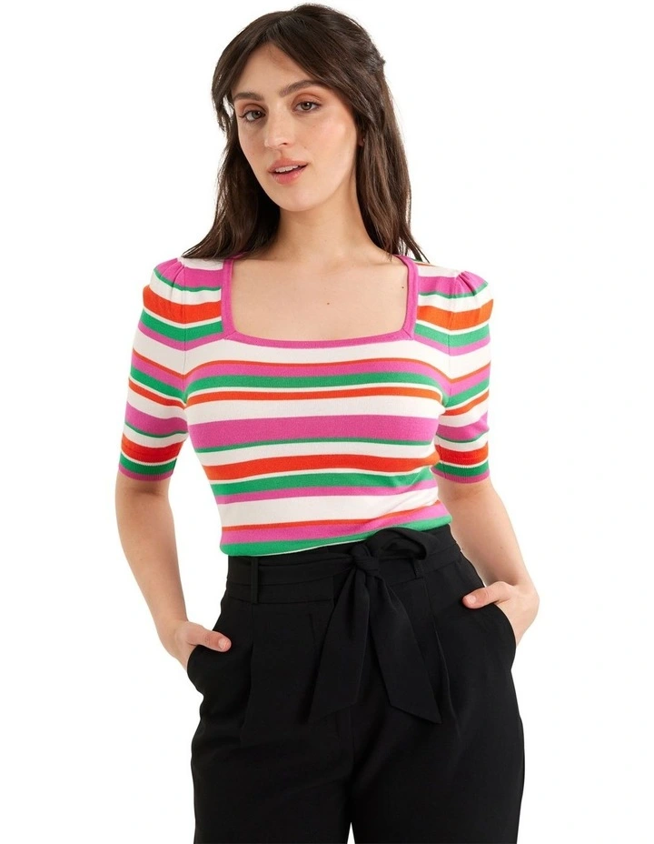 New π Review Milkshake Knit Top In Multi π―