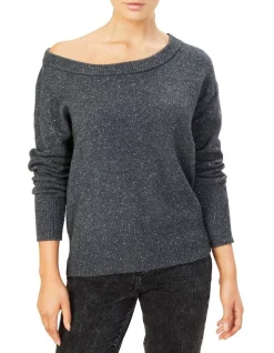 Wholesale 🎉 French Connection Speckled Off Shoulder Knit ❤️