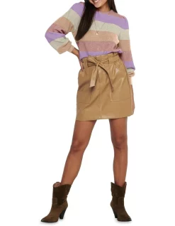 Best deal 🎉 ONLY Katia Long Sleeve Knit Jumper Sepia Rose 😉