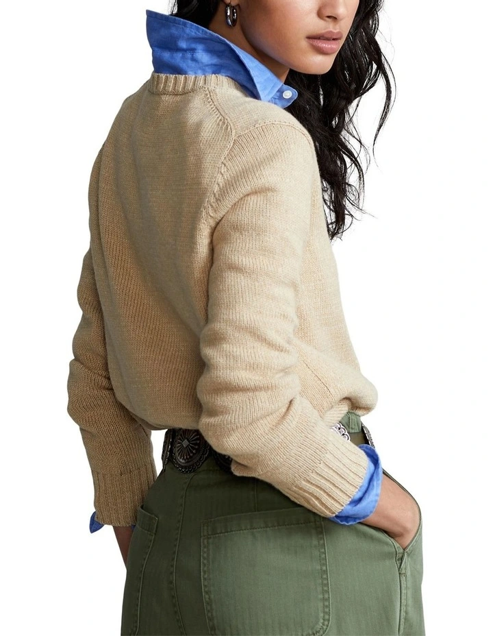 Cheap β Polo Ralph Lauren Jumpsuit Polo Bear Cotton-Blend Sweater In Beige β¨ - Image 2