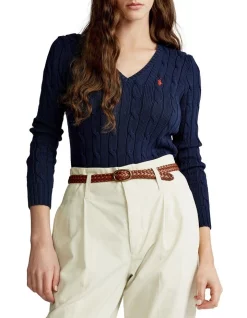 Wholesale π― Polo Ralph Lauren Cable-Knit V-Neck Sweater π