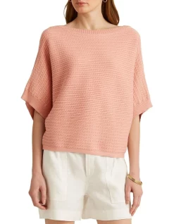 Cheap 🧨 Lauren Ralph Lauren Cable-Knit Cotton-Blend Sweater In Pink ✔️