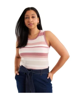 Best reviews of ⭐ Review Sylvie Stripe Top In Blush 🥰