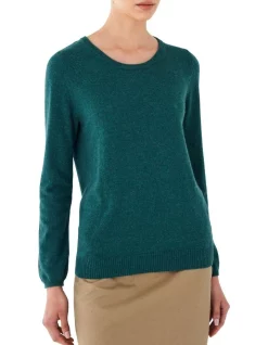 Cheap ✨ Skin And Threads Cashmere Boyfriend Sweater In Green 😉