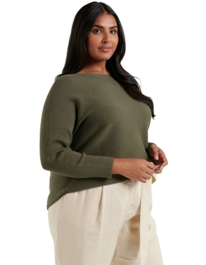 Deals β Forever New Curve Abbie Curve Essential Knit Top Forest Green π - Image 3