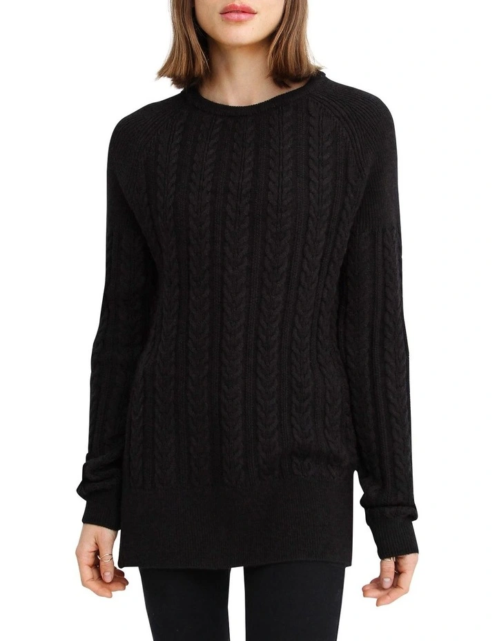 Buy π Belle & Bloom At Last Cable Knit Jumper With Slit β