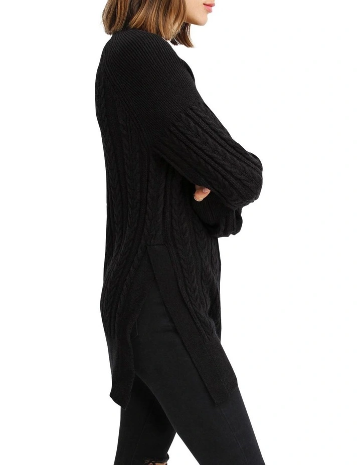 Buy π Belle & Bloom At Last Cable Knit Jumper With Slit β - Image 2