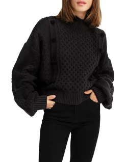 Brand new 🧨 Belle & Bloom Higher Love Cropped Cable Knit Jumper 🔥