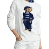 Wholesale 👏 Polo Ralph Lauren Polo Bear Cotton-Linen Sweater In White 🤩