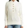 Discount 🤩 Lauren Ralph Lauren Thermal Waffle-Knit Sweatshirt In Cream ⭐
