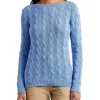 Hot Sale 🔥 Lauren Ralph Lauren Cable-Knit Cotton Boatneck Sweater 👍