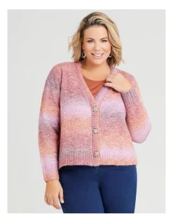 Discount π Taking Shape Ombre Button Front Cardigan In Multi π