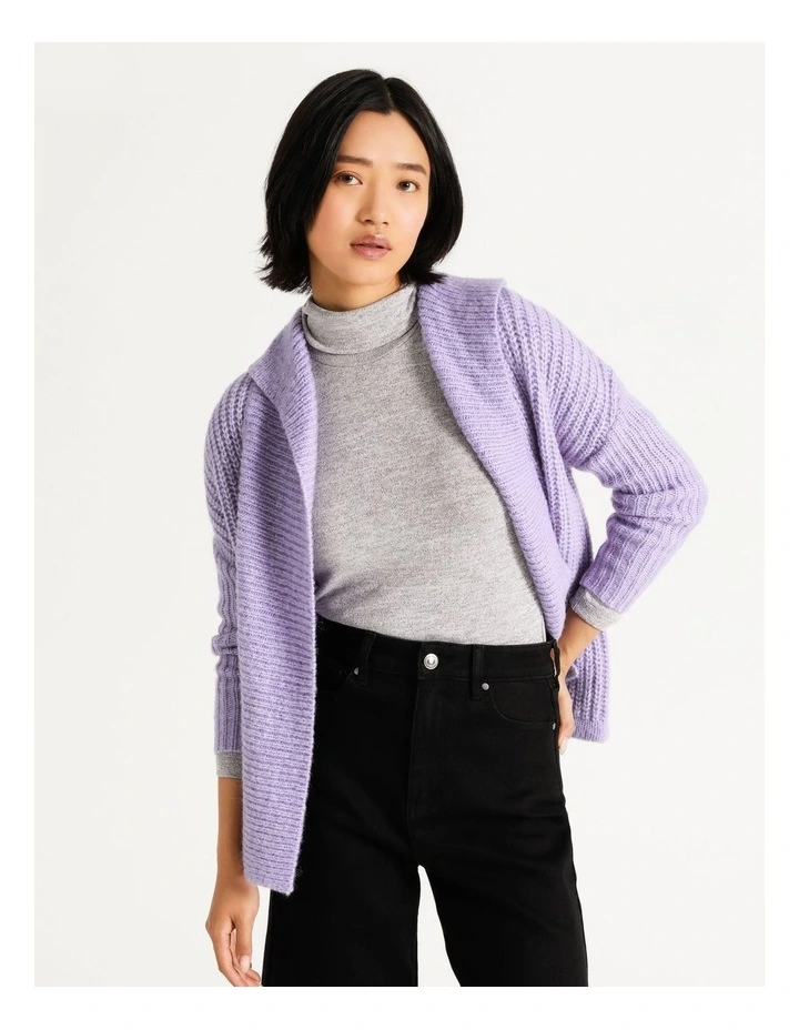 Top 10 𧨠Basque Relaxed Longline Cardigan In Dusty Violet β€οΈ - Image 3