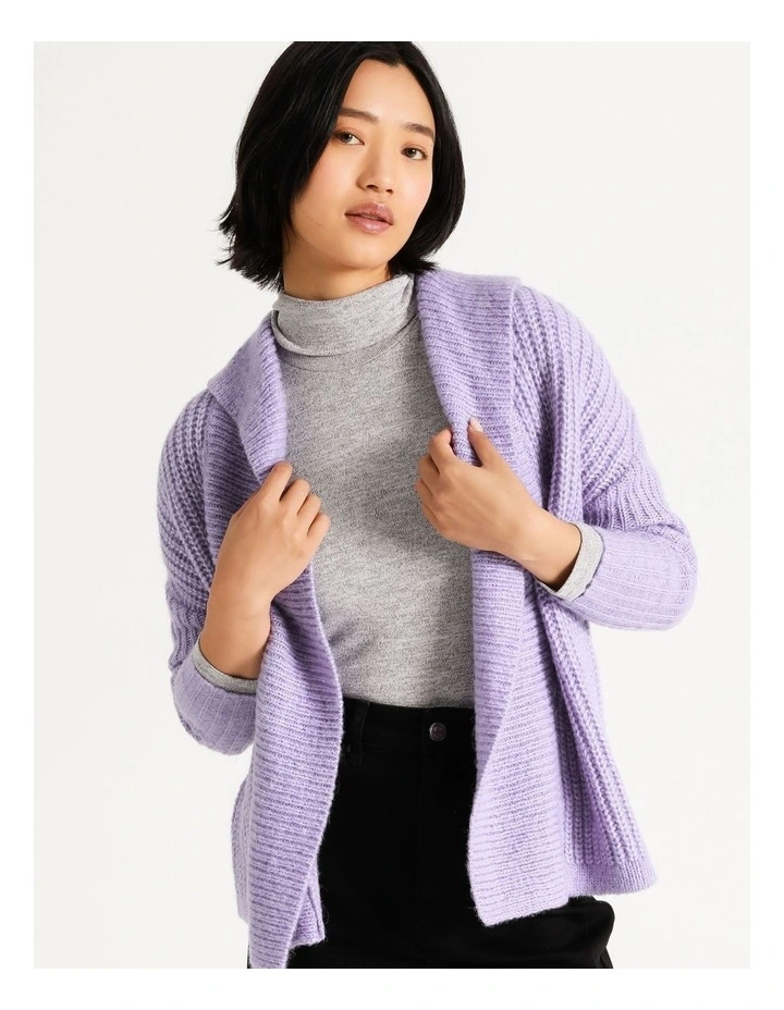 Top 10 𧨠Basque Relaxed Longline Cardigan In Dusty Violet β€οΈ - Image 5