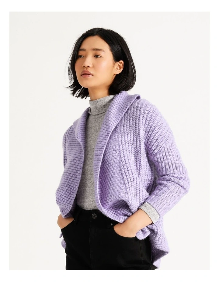 Top 10 𧨠Basque Relaxed Longline Cardigan In Dusty Violet β€οΈ - Image 7