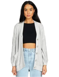 Brand new 💯 Rusty Cher Cable Knit Cardigan In Grey 😍