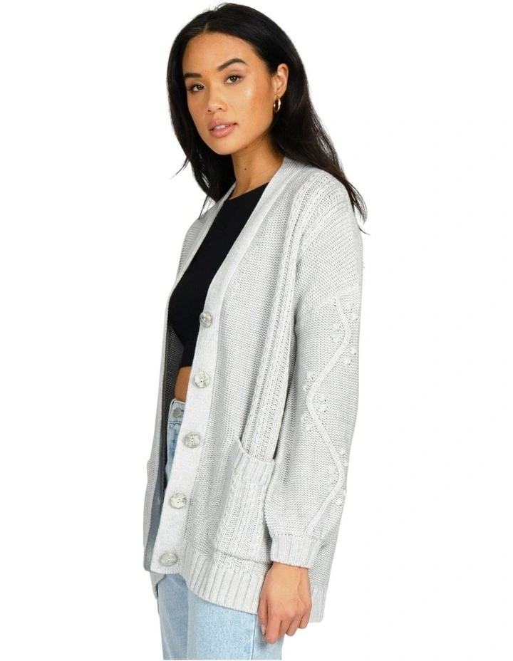 Brand new π― Rusty Cher Cable Knit Cardigan In Grey π - Image 3