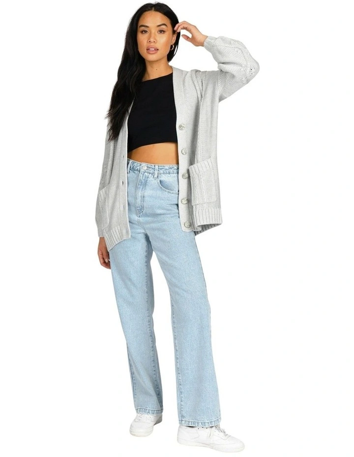 Brand new π― Rusty Cher Cable Knit Cardigan In Grey π - Image 5