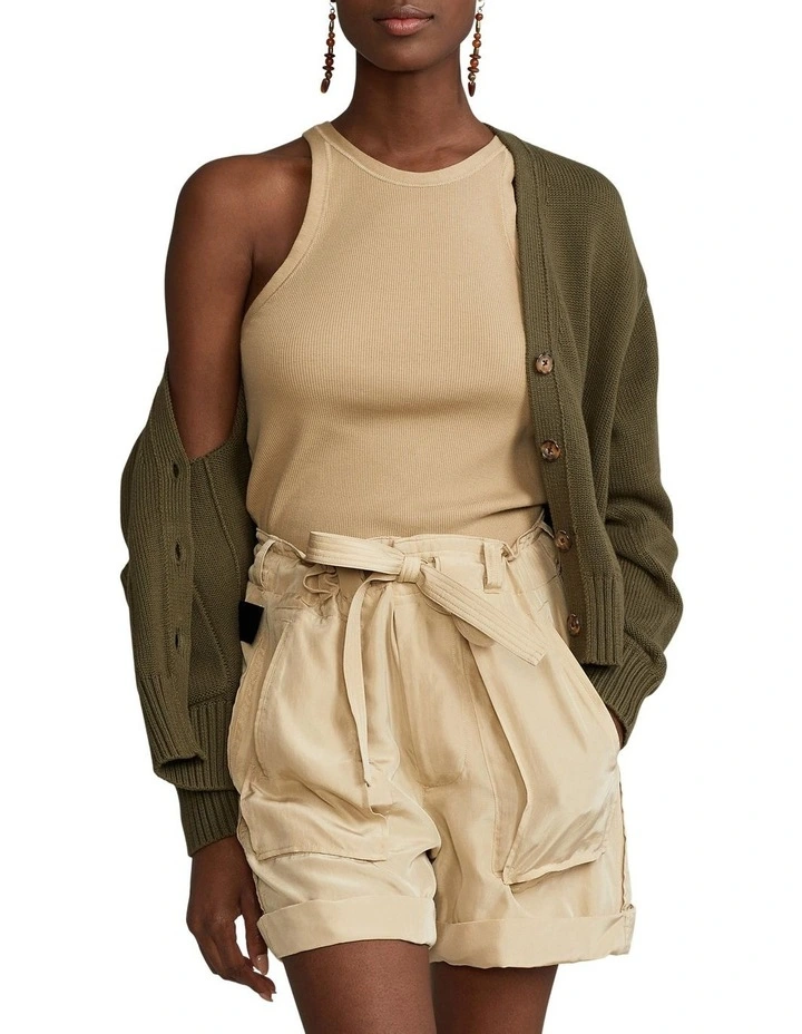 Outlet π Polo Ralph Lauren V-Neck Cotton Cardigan In Green π