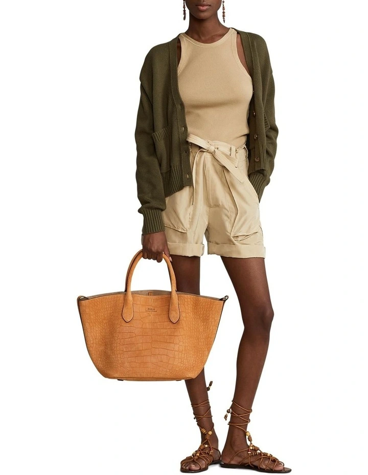 Outlet π Polo Ralph Lauren V-Neck Cotton Cardigan In Green π - Image 3