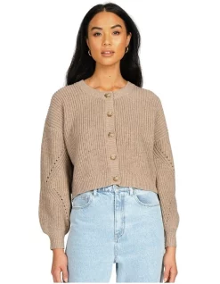 Discount π Rusty Caspian Skimmer Cardigan Knit In Natural π―