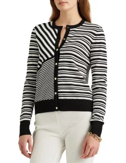 Deals 😉 Lauren Ralph Lauren Striped Patchwork Jersey Cardigan ✨