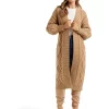 Wholesale ⌛ Forever New Carrie Cable Knit Cardigan In Camel ❤️