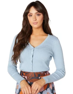 Coupon 🤩 Princess Highway Sierra Slim Cardi Light Blue 🧨
