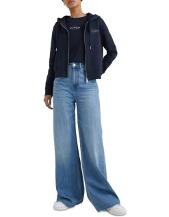 Cheap π Tommy Hilfiger Reg New Branded Zip Up Hoodie In Navy π