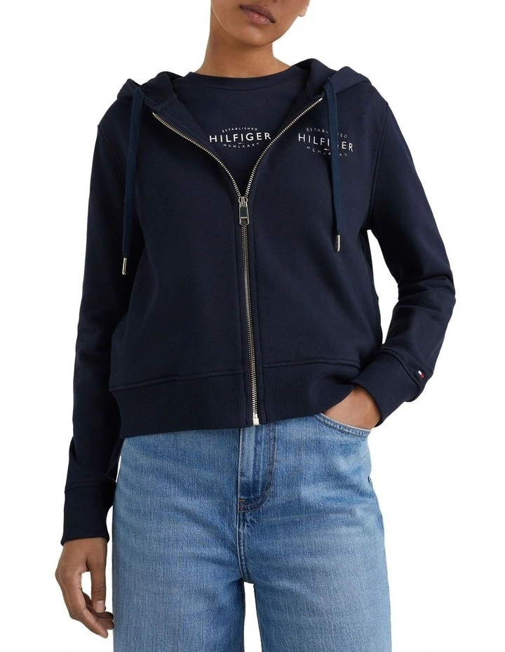 Cheap π Tommy Hilfiger Reg New Branded Zip Up Hoodie In Navy π - Image 3