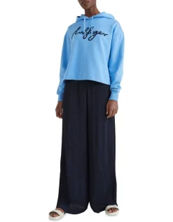 Promo π Tommy Hilfiger Relaxed Hilfiger Script Hoodie In Blue π