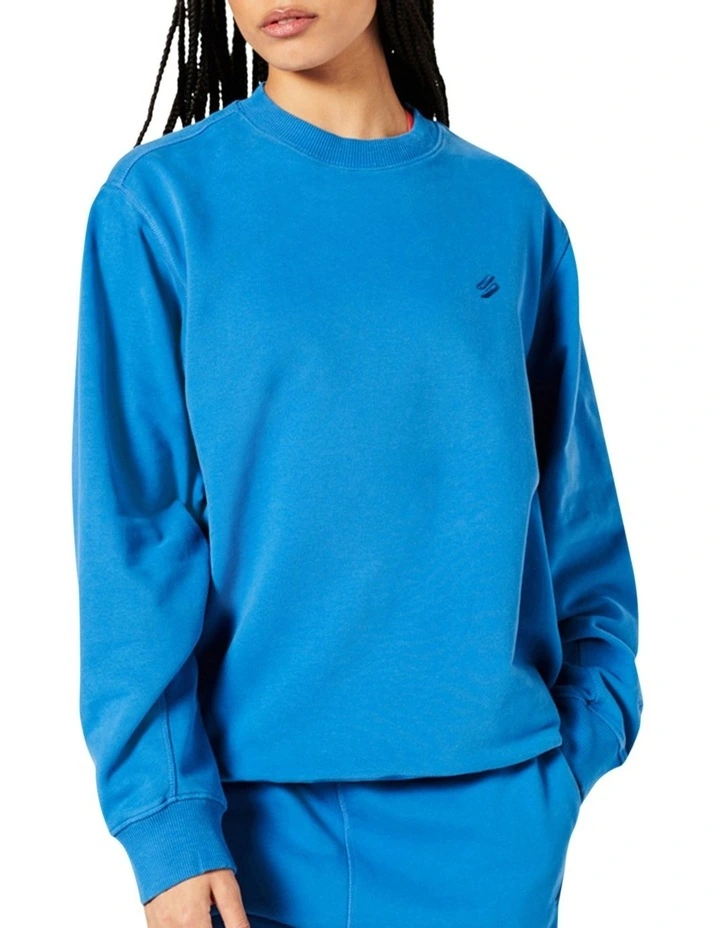 Hot Sale π Superdry Core Crew Sweat In Monaco Blue π