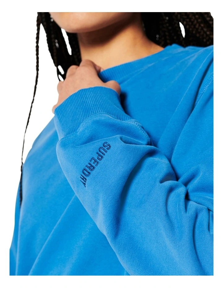Hot Sale π Superdry Core Crew Sweat In Monaco Blue π - Image 3