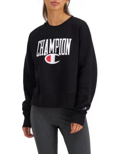Best Pirce βοΈ Champion Sporty Crew Sweat In Black π