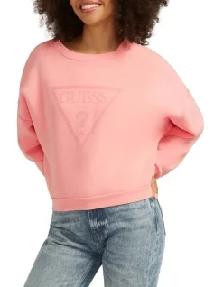 Cheap 🎉 Guess Juliane Sweatshirt First Blush Pink 👍