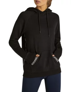 Flash Sale 👍 Rockwear Side Logo Tape Hoodie In Black 🎁