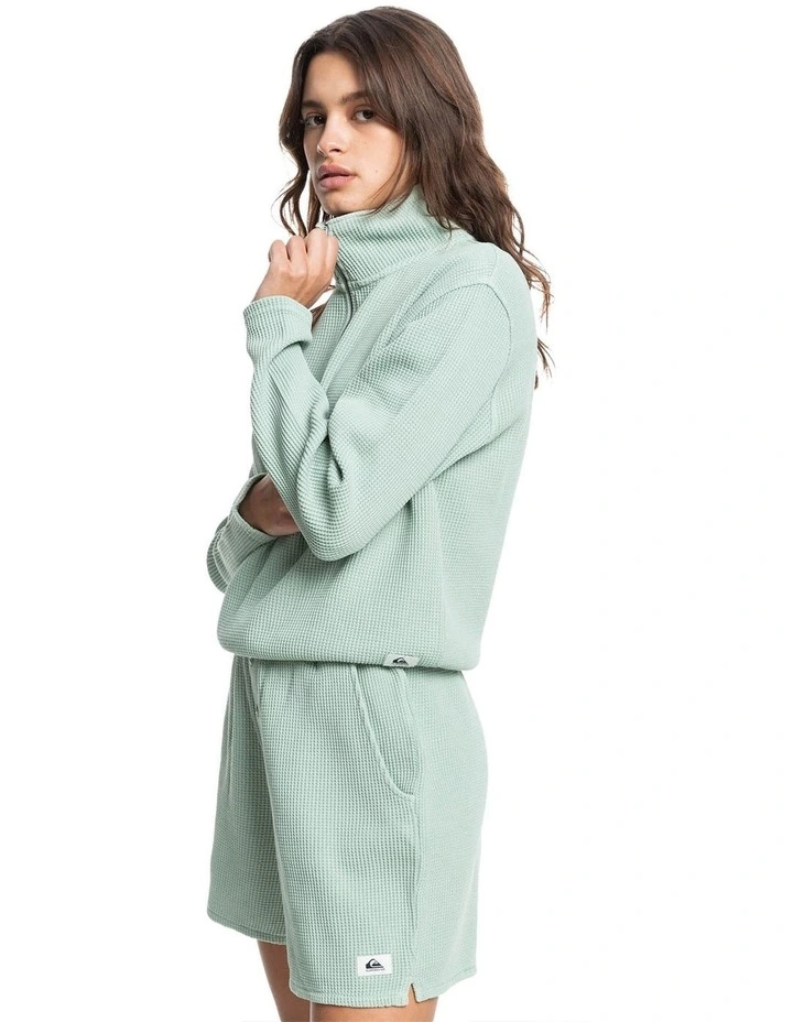 Best Sale β Quiksilver Sunshine Land Half-Zip Sweatshirt Green Milieu π - Image 2