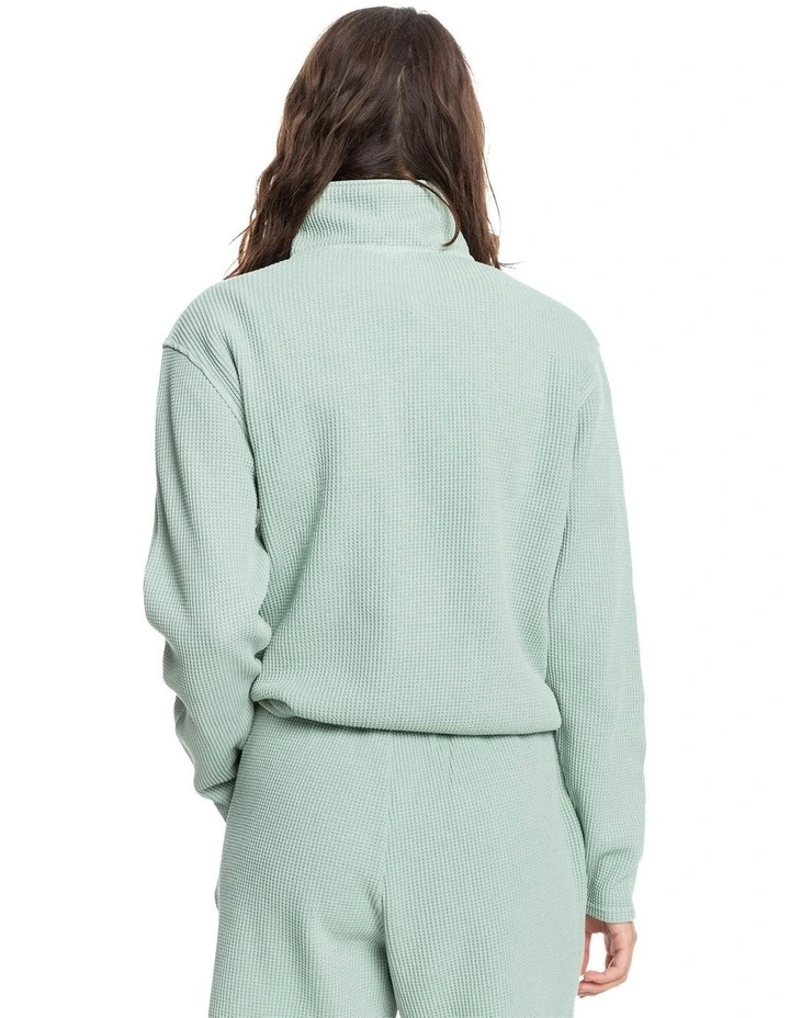 Best Sale β Quiksilver Sunshine Land Half-Zip Sweatshirt Green Milieu π - Image 3